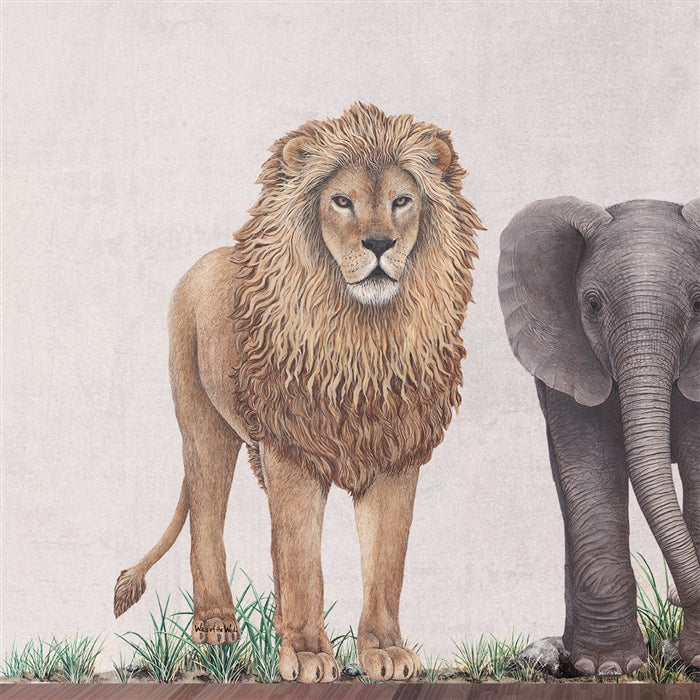 Lion Wall Decal (30 in. x 47 in.)
