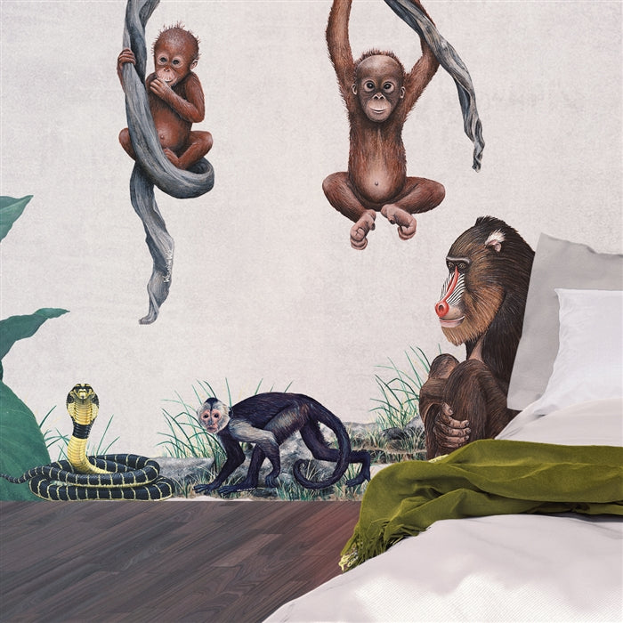 Mandrill Wall Decal (14 in. x 25 in.)
