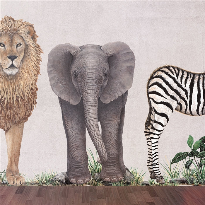 Baby Elephant Wall Decal (24 in. x 38 in.)