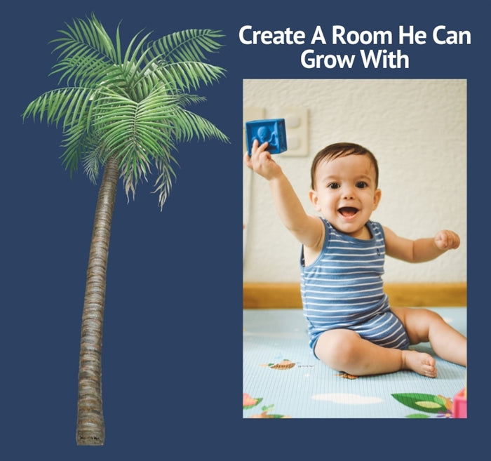 Palm Tree Wall Decal (Large 42 in. x 90 in.)