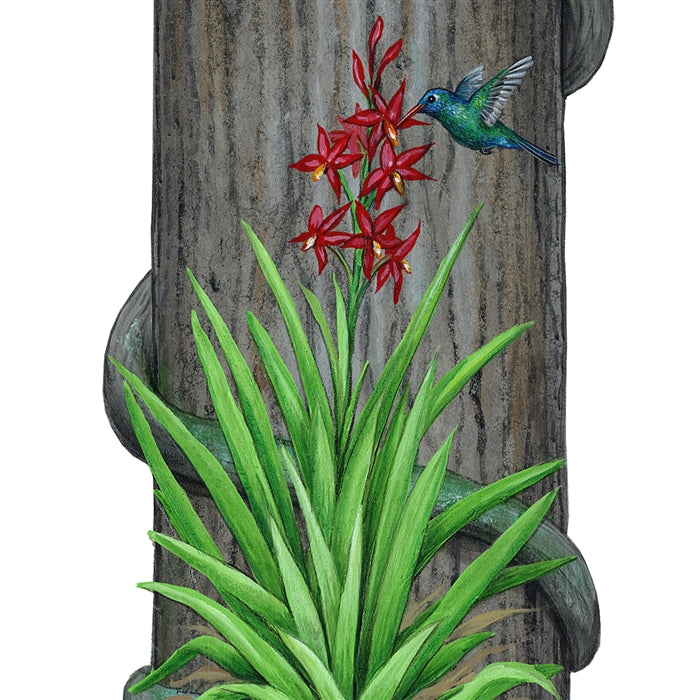 Rainforest Tree Wall Decal (35 in. x 96 in.)