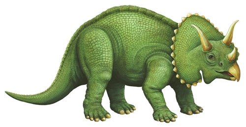 Triceratops - Side View Dinosaur Wall Decal (Three Sizes)